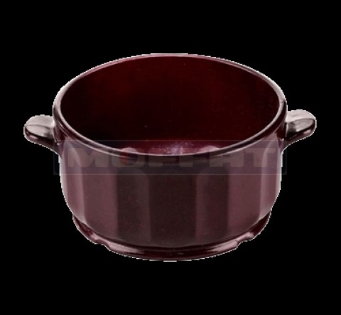 DM103B - BOWL H/HEAT BURGUNDY 8OZ 48