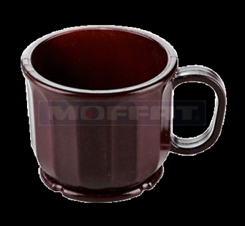 DM105B - MUG  H/HEAT BURGUNDY 8OZ 48