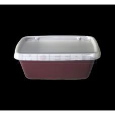 K249 - BOWL 6oz RECT NON-INSUL BURGUNDY 100